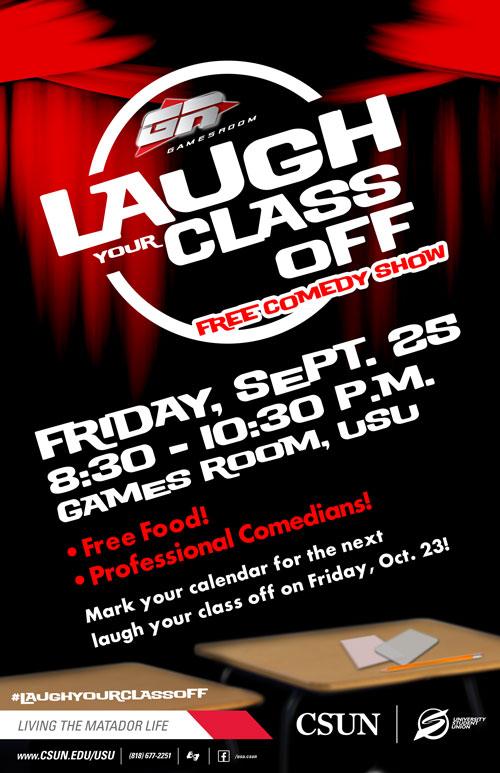 Laugh Your Class Off Sept. 25 at the Games Room