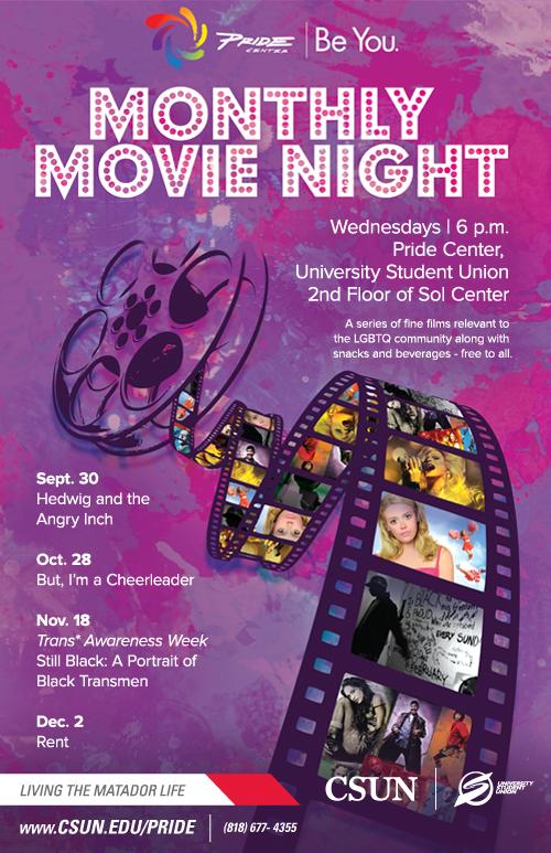 Pride Center Monthly Movies