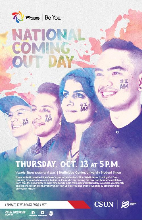 National Coming Out Day Celebration with the Pride Center