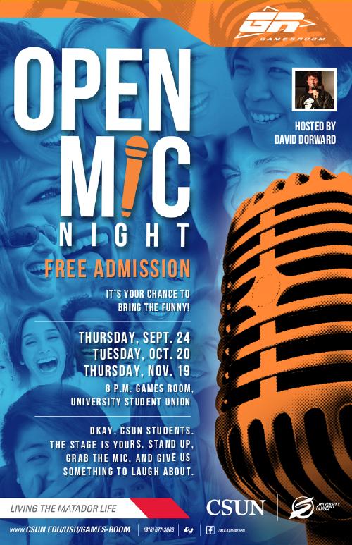 Open Mic Night: Comedy at the Games Room