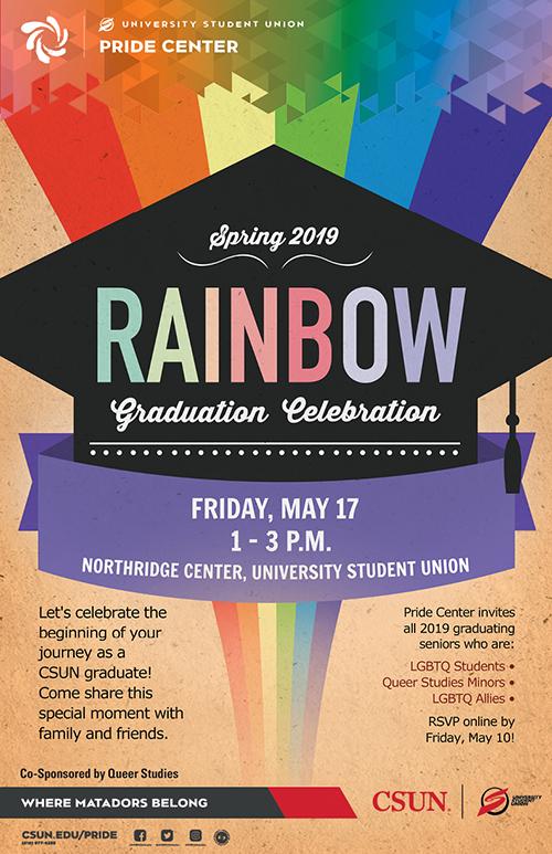 Spring 2019 Rainbow Graduation poster