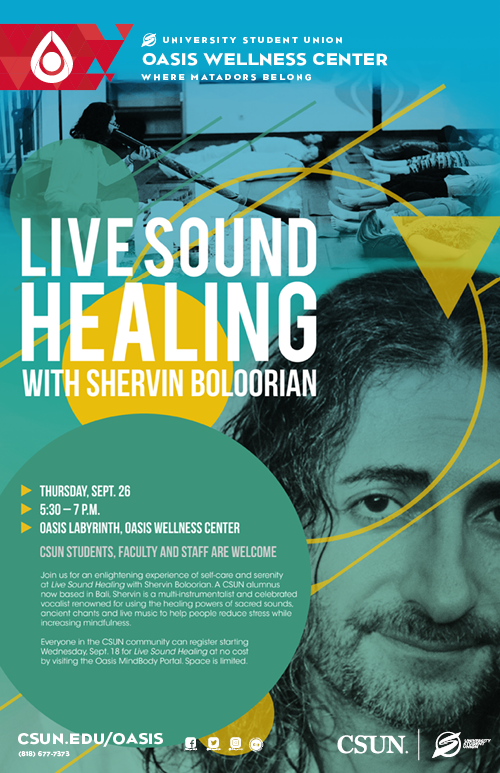 Live Sound Healing with Shervin Boloorian poster