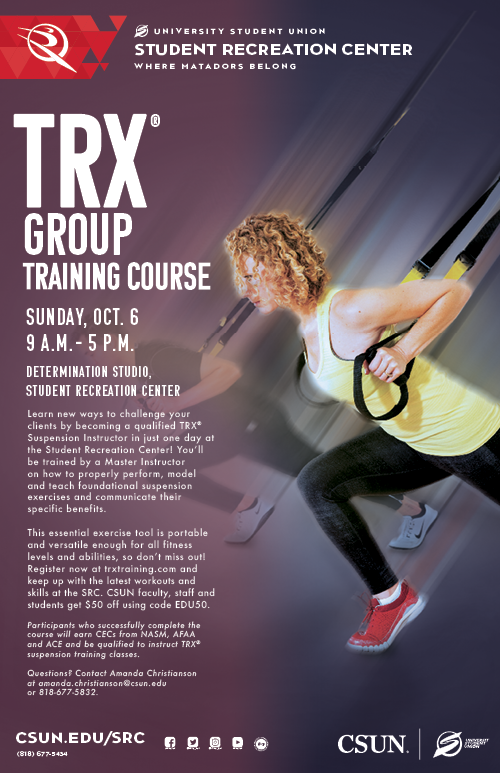 TRX Group Training Course poster
