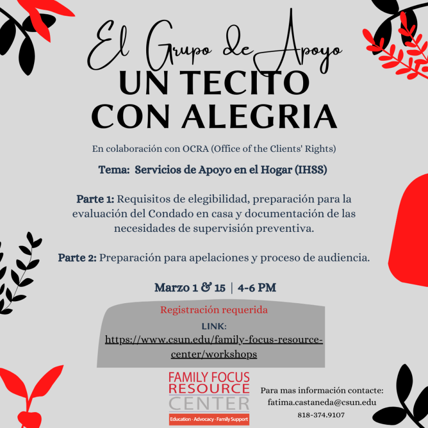 Spanish IHSS flyer