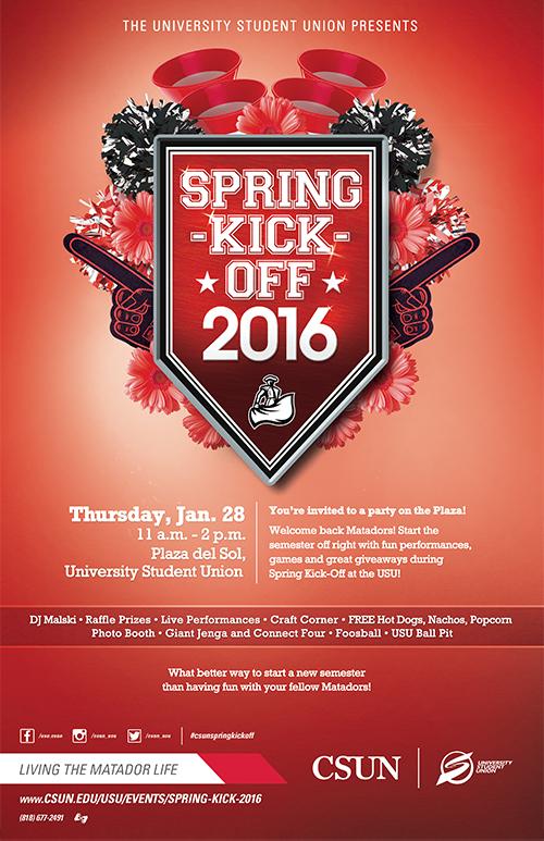 Spring Kick-Off: Thursday, Jan. 28 at the Plaza del Sol, USU