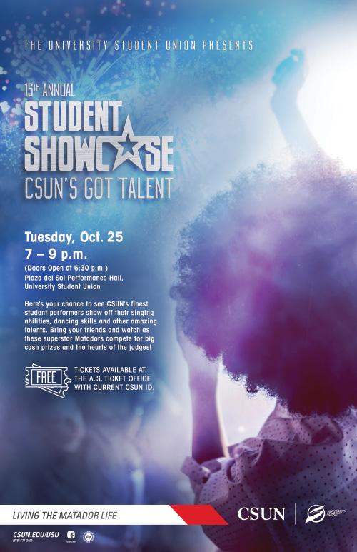 Student Showcase: CSUN&#039;s Got Talent | Tuesday, Oct. 25, 7 - 9 p.m.
