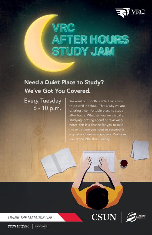 Study After Hours at the Veterans Resource Center