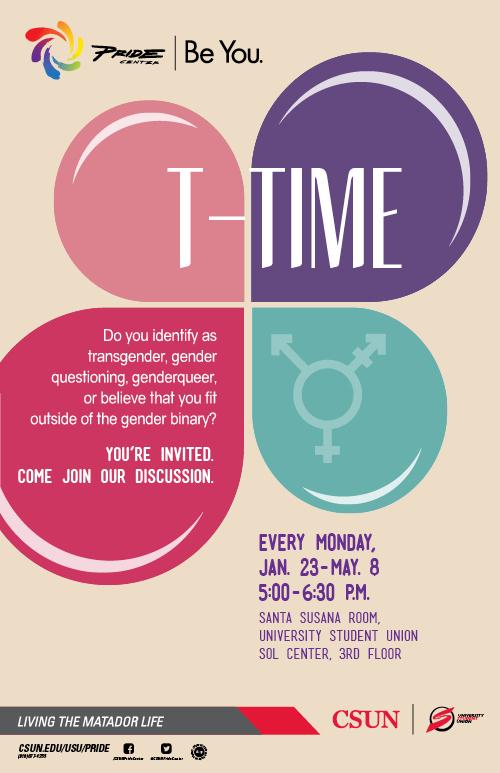 T-Time in the Santa Susana Room, Every Monday from 5 - 6:30 p.m.