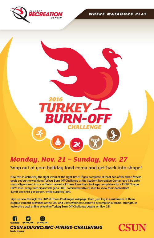Turkey Burn-Off Challenge Nov. 21 - Nov. 27