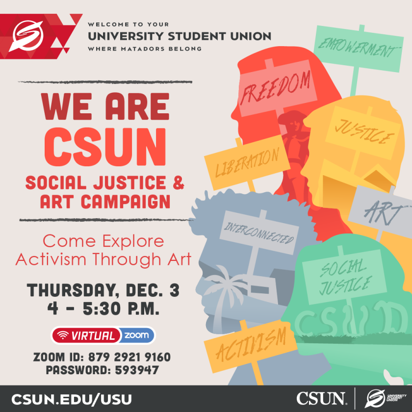 We Are CSUN: Social Justice &amp; Art Campaign