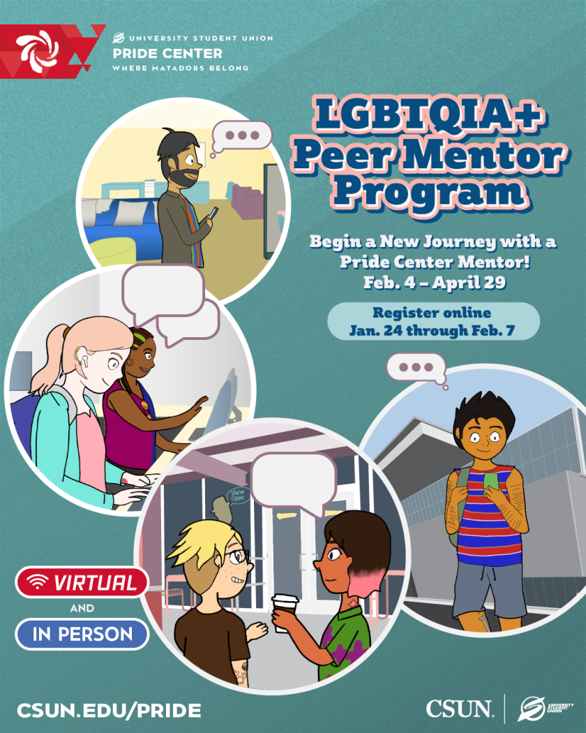 Pride Center: LGBTQIA+ Peer Mentor Program