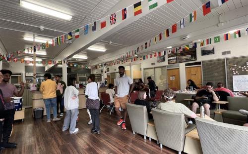 Students at Coffee Hour International Day of Peace