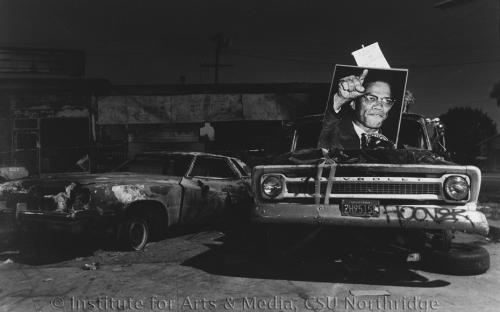 Florence and Normandie, Los Angeles, 1992, photographer Melvin D. Rogers