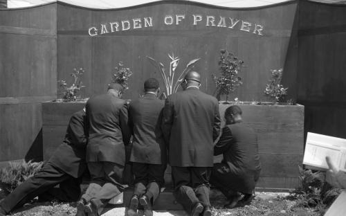 Western Christian Leadership Council, Prayer Sunday, Los Angeles, (Dr. Martin Luther King Jr. third from left) 1962
