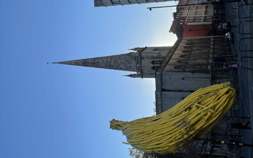 Banana sculpture in Castle Park – Bristol, England