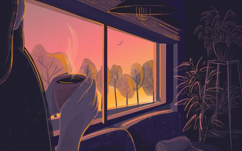 Eugenia Diaz -- Window, digital illustration