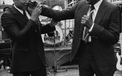 Muhammad Ali and Mayor Tom Bradley 