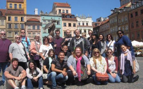 Group Picture in Old Warsaw Square
