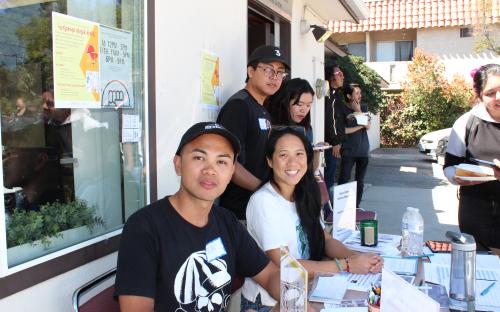 Attendees at the 2018 AAS Welcome Back BBQ