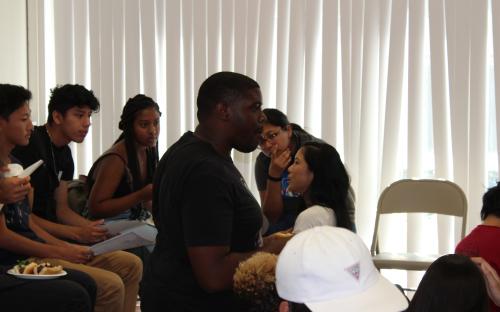 Attendees at the 2018 AAS Welcome Back BBQ