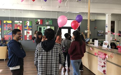 IESC Coffee Hour Valentine&#039;s Day: students gathering