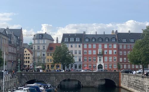 Bridge crossing Frederiksholms Canal - Copenhagen, Denmark