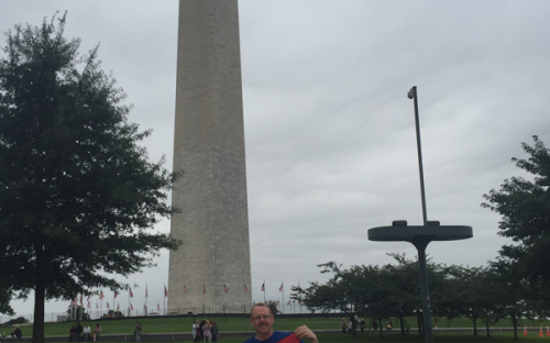 Ken Schwartz &#039;94 at Washington Monument, Washington DC