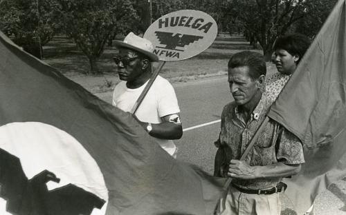 The photo was taken by John Kouns during the United Farm Workers&#039; march on Sacramento in spring of 1966. The image is now part of the Tom &amp; Ethel Bradley Center&#039;s collection.