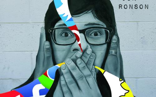 In this design by Louis Barreto, social media symbols blanket a figure while hands cover his ears and mouth.