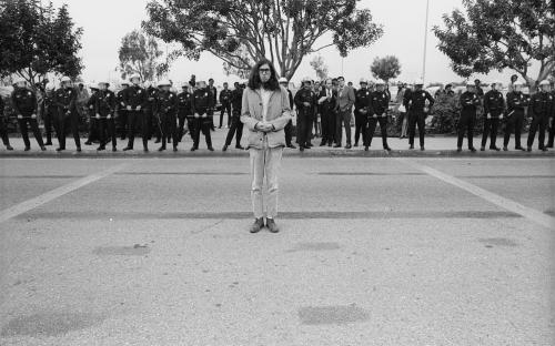 Mike Mandel -- Myself: Timed Exposure (CSUN War Protest), 1971