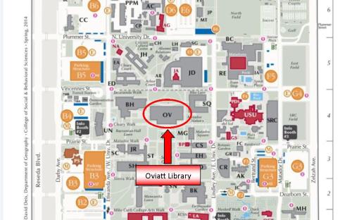 Oviatt Library Location