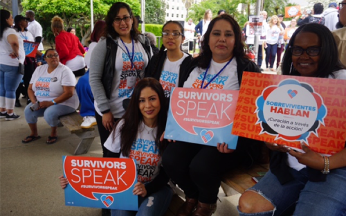 Participants at Survivors Speak in Sacramento