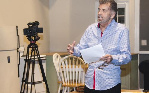 Roger Young conducting TV Directing Workshop