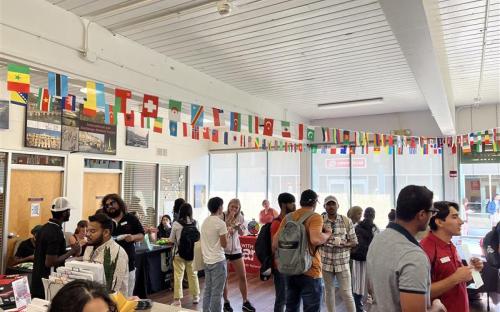 Students at Coffee Hour International Day of Peace