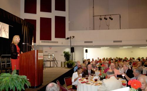 President Harrison speaks at the 2012 Founder’s Day celebration.
