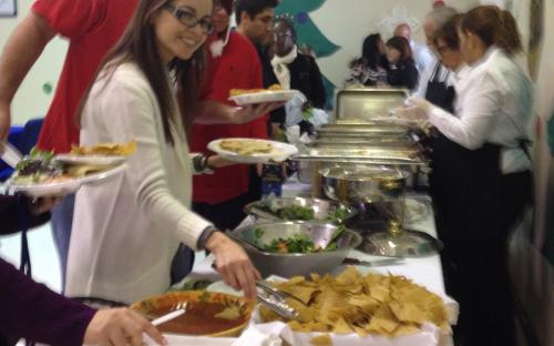 Lunch being served