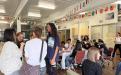 Students at Coffee Hour International Day of Peace