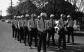 Police gather for protest held by UFW, 1966