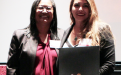 The Jag Mundhra Memorial Scholarship – Frances Gateward and recipient Jade Larios- Juarez