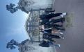 Group of friends in front of Buckingham Palace – London, England  