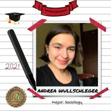 Andrea Wullschleger, Sociology Major, Class of 2021, JADE Program Peer Educator Volunteer