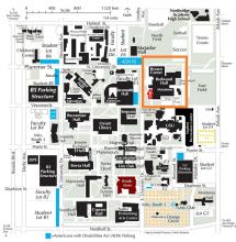 CSUN Map with Redwood Hall highlighted 