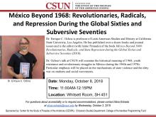 México Beyond 1968: Revolutionaries, Radicals, and Repression During the Global Sixties and Subversive Seventies