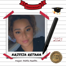 Krissia Retana, Public Health Major, Class of 2021, Project Date Peer Educator Volunteer