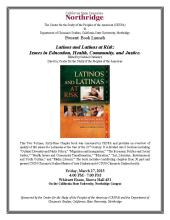 Book Talk -- Latinos and Latinas at Risk: Issues in Education, Health, Community, and Justice