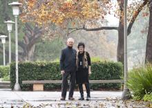 Photo of Marty and Joanie Lebowitz on CSUN campus