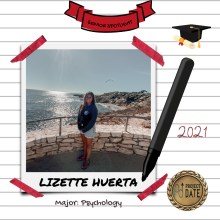 Lizette Huerta, Psychology Major, Class of 2021, Project Date Peer Educator Volunteer