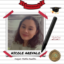 Nicole Arevalo, Public Health Major, Class of 2021, JADE Program Peer Educator Volunteer