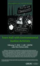 Town Hall with Environmental Justice Activists