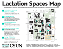 Lactation Spaces Map including links for more info